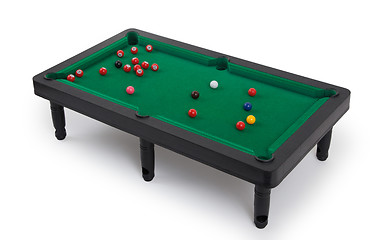 Image showing Miniature billiard table