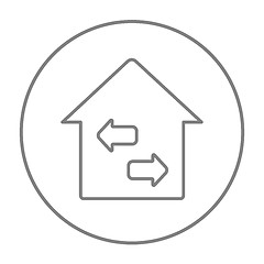 Image showing Property resale line icon.