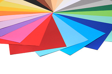 Image showing color papers background