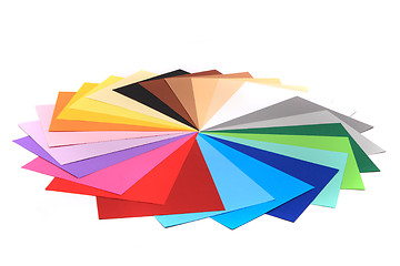 Image showing color papers background