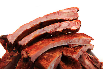 Image showing smoked pig ribs 