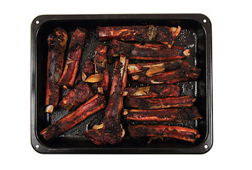 Image showing smoked pig ribs 