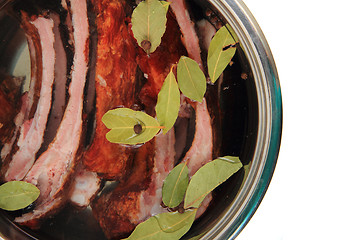 Image showing smoked pig ribs 