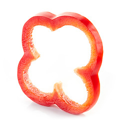 Image showing red paprika slice