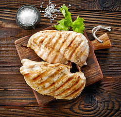 Image showing grilled chicken fillets