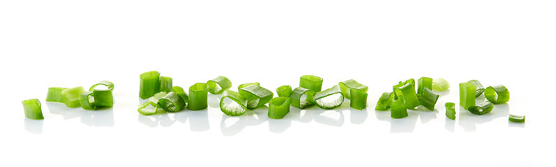 Image showing chopped spring onions