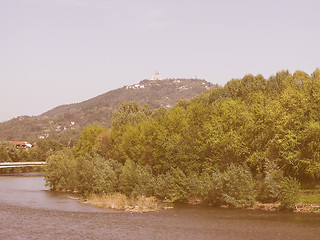 Image showing Turin hills vintage