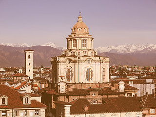 Image showing San Lorenzo church, Turin vintage