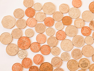 Image showing  British pound coin vintage