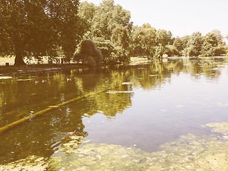 Image showing Retro looking St James Park in London