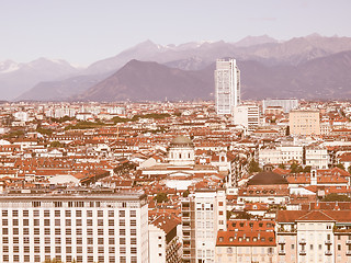 Image showing Turin view vintage