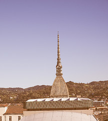 Image showing Mole Antonelliana Turin vintage