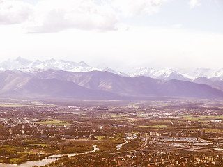 Image showing Turin view vintage