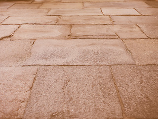 Image showing Retro looking Green stone floor background