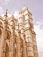 Image showing Westminster Abbey vintage