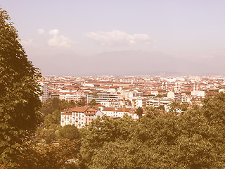 Image showing Turin view vintage