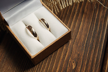 Image showing Golden wedding rings