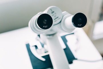 Image showing Microscope in Laboratory 