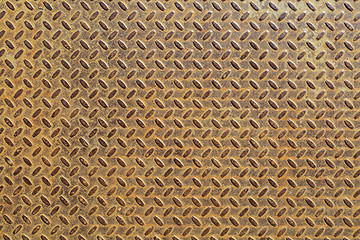 Image showing Ribbed metal texture