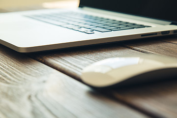 Image showing Laptop on the desk