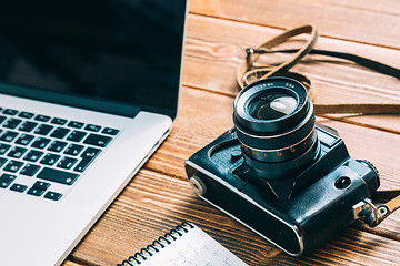 Image showing Work space for photographer