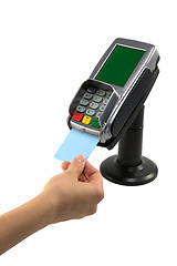 Image showing Paying with credit card 