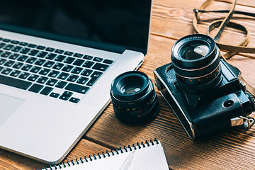 Image showing Work space for photographer