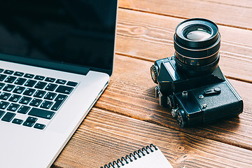 Image showing Work space for photographer