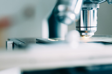 Image showing Microscope in Laboratory 