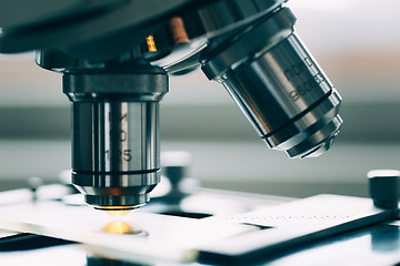 Image showing Microscope in Laboratory 