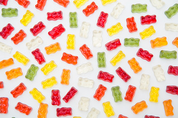 Image showing Colorful gummy bears 