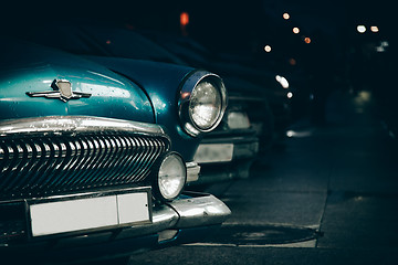 Image showing Headlight of old car