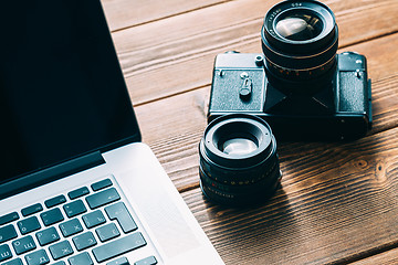 Image showing Work space for photographer