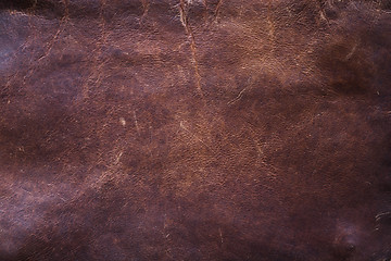 Image showing Brown leather texture