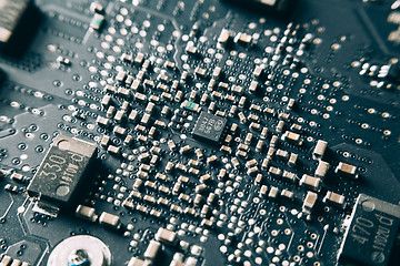 Image showing Printed Circuit Board with electrical components.