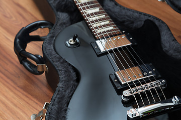 Image showing Electric guitar in the case