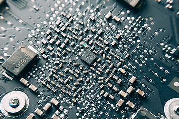 Image showing Printed Circuit Board with electrical components.