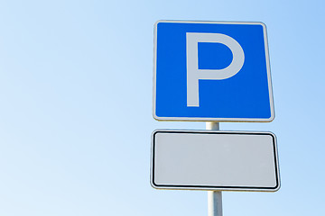 Image showing Parking sign