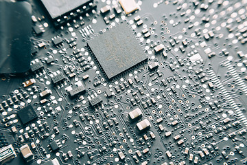 Image showing Printed Circuit Board with electrical components.