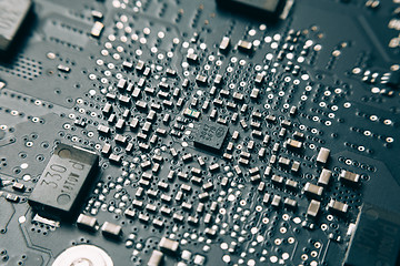 Image showing Printed Circuit Board with electrical components.