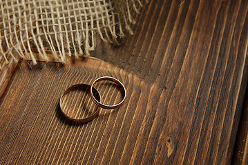 Image showing Golden wedding rings