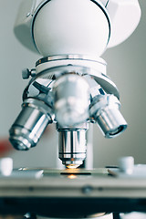 Image showing Microscope in Laboratory 