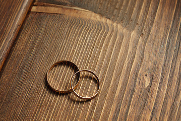 Image showing Golden wedding rings