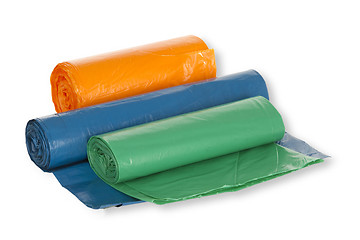 Image showing Garbage bags