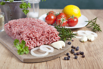 Image showing Meatloaf raw