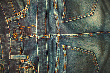 Image showing fashion blue jeans