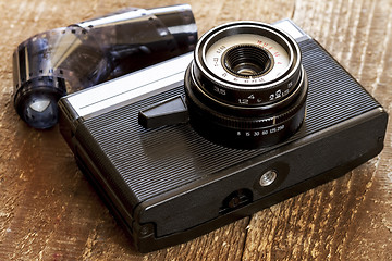 Image showing Vintage old film photo-camera 