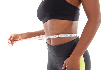 Image showing Midsection of African American woman.