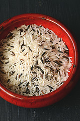 Image showing Uncooked Mixed Rice