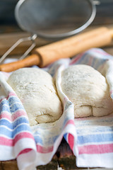 Image showing Preparation of bread at home.